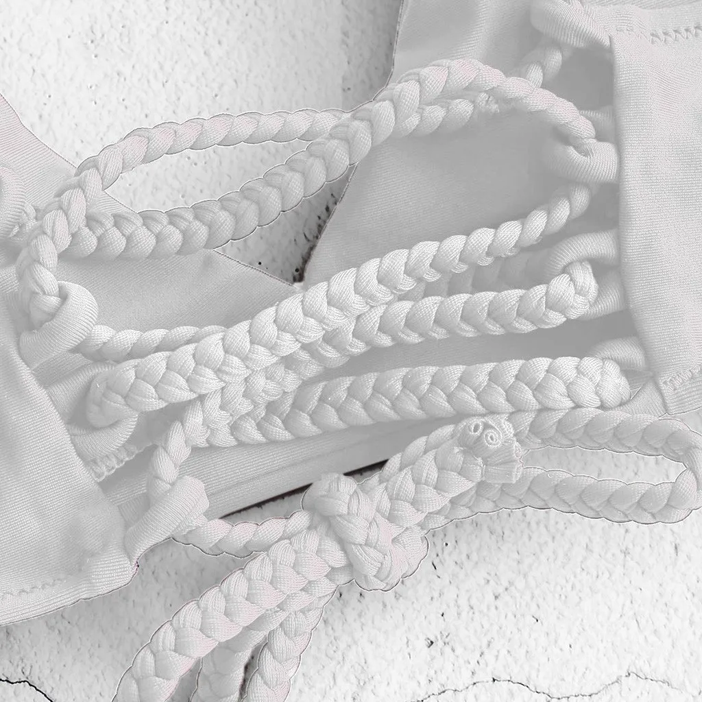 2020 пикантные Высокая Талия бикини Для женщин купальник размера плюс купальный