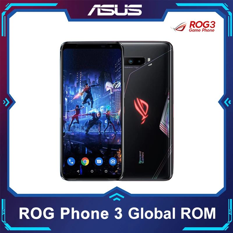 

Global ROM ASUS ROG 3 Phone 5G Smartphone Snapdragon 865/865Plus 128GB 6000mAh NFC Android Q 144Hz FHD+ AMOLED Gaming Phone ROG3