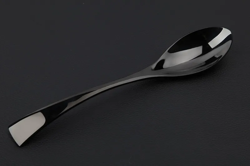 QL 4 шт. черная столовая посуда 304 набор столовых приборов из нержавеющей стали