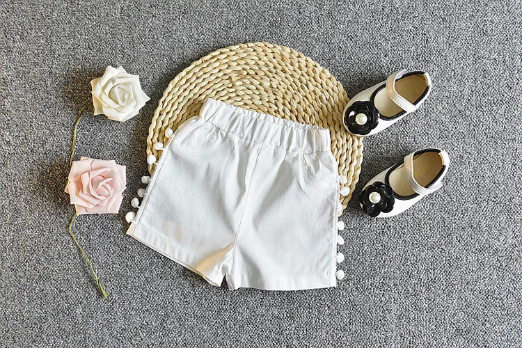 2 шт. Детские шифоновые жилеты и шорты с бантом жемчужинами | Мать ребенок