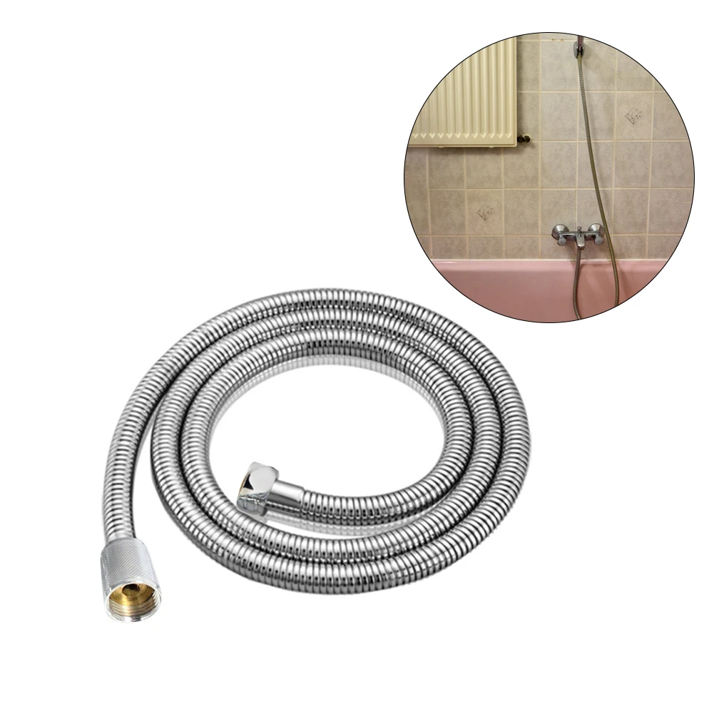 

High Quality Shower Hose Shower Head Hose Pipe Stainless Steel Replacement Anti-Kink Shower Hose 1.5m Copper Core Zinc Cap