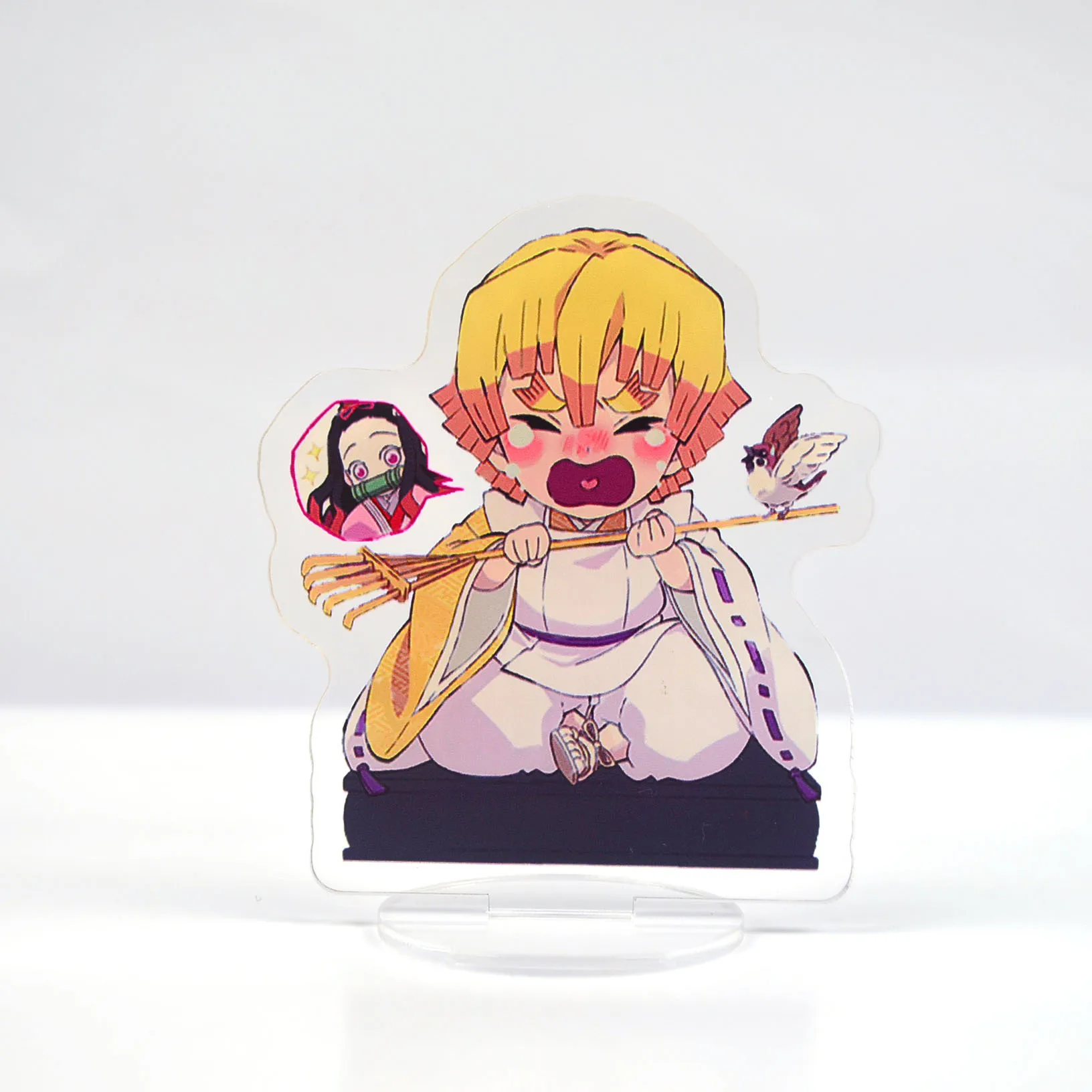 

New Hot Anime Demon Slayer Kimetsu No Yaiba Stand Card Computer Desktop Decoration Givegift Christmas Friend Stand Card Model