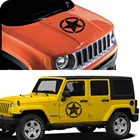 Наклейки Vinvl на капот автомобиля, дверь, звезда для Jeep Cherokee Patriot Compass Wrangler JK JL TJ YJ Renegade Trail Hawk, аксессуары для тюнинга
