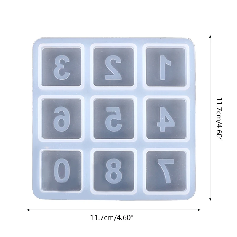 

Digital Platter Glue Mould Silicone Epoxy Resin Molds Glossy Silicone Mold for Agate Resin Jewelry Making