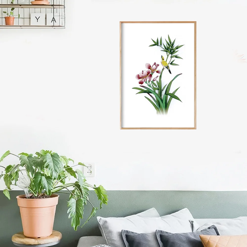 

Simple Green Plant Decoration Picture Exquisite Wall Painting Household Hanging Paintings for Home Living Room (without Frame, 3