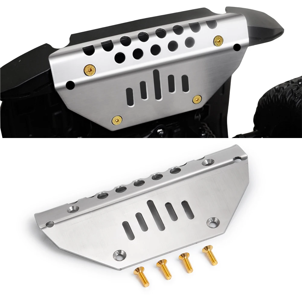 

Stainless Steel Front Skid Plate Bumper Lower Protect Plate For 1/10 RC Car Traxxas TRX-4 G500