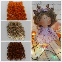 15100cm doll tresses screw curly hair extensions for all dolls diy hair wigs heat resistant fiber hair wefts accessories toys