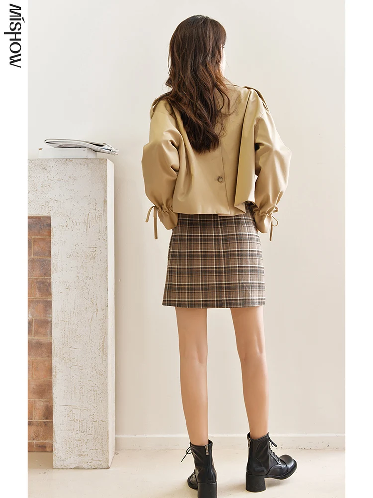 : Для 2020 осень зима пальто для женщин короткая ветровка Легкая куртка с поясом