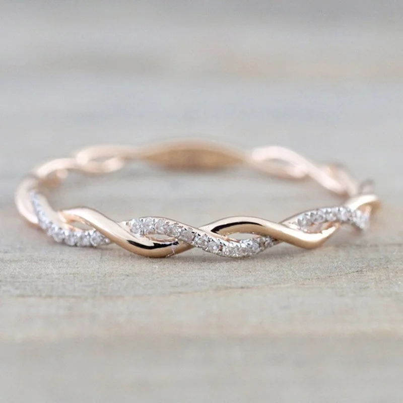 

Цвет: розовое золоте с волна кольцо со стразами идеально сочетаются с нарядным Bizuteria круглый классический Bague Etoile Драгоценное кольцо для жен...
