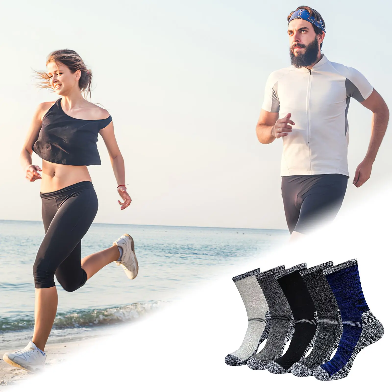 

5 пар, мужские спортивные носки