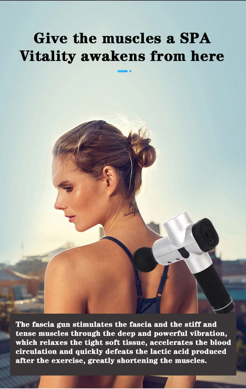 Muscle Massage Gun Body Massager Therapy Massager Exercising Muscle Pain Relief Body Shaping Recovery Muscle Relax Massagea