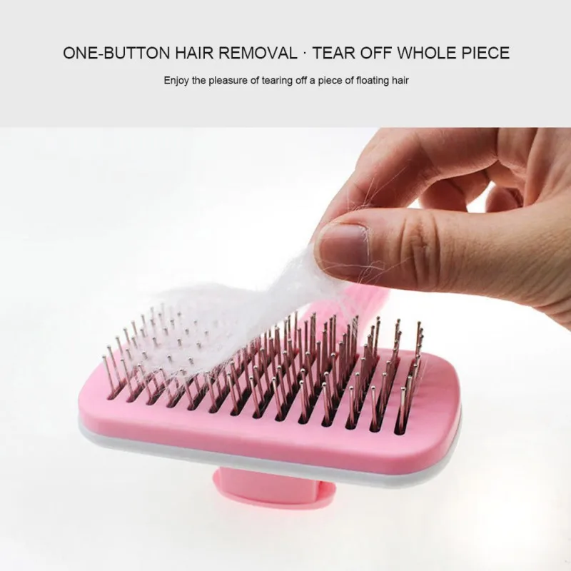 

Dropshipping Pet Dog Cat Automatic Hair Brush Trimmer Fur Shedding Brush Comb Quick Clean Short Long Hair Grooming Hair Removal
