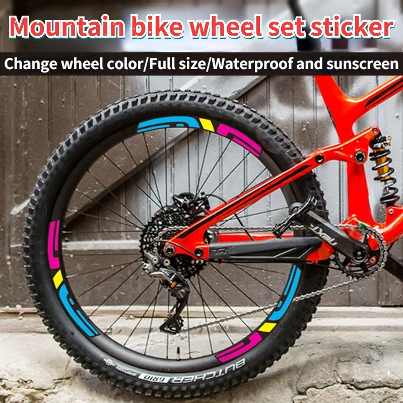 Pаспродажа Велосипедные обода наклейки ширина 20 мм MTB колесо набор наклейка 26 27,5 29 700C универсальные велосипедные аксессуары