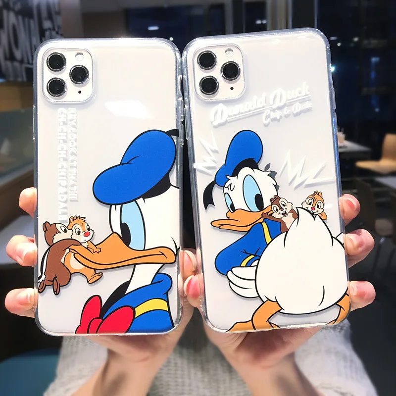 Disney Дональд чехол для телефона Apple IPhone 7 8 SE2 7Plus 8Plus XS Max 11 Pro 12 задней панели