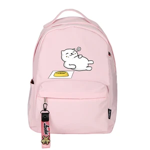 high quality neko atsume women cat backpack kawaii cute bagpack pink school bags cartoon travel backpack laptop daypack free global shipping