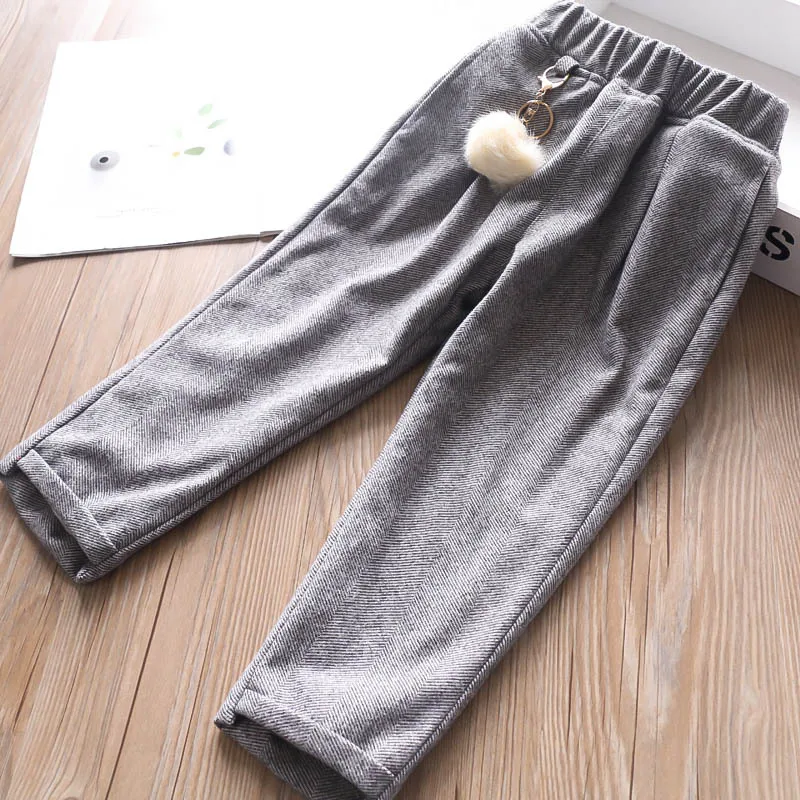 Повседневные бархатные штаны для девочек на осень и зиму детские детская одежда