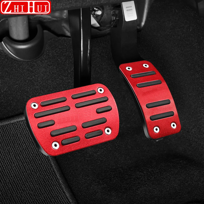 

Interior Car Gas Brake Panel Cover Sticker For Geely Atlas Pro 2020 2021 Azkarra 2022 Aluminium Alloy Auto Accessories For LHD
