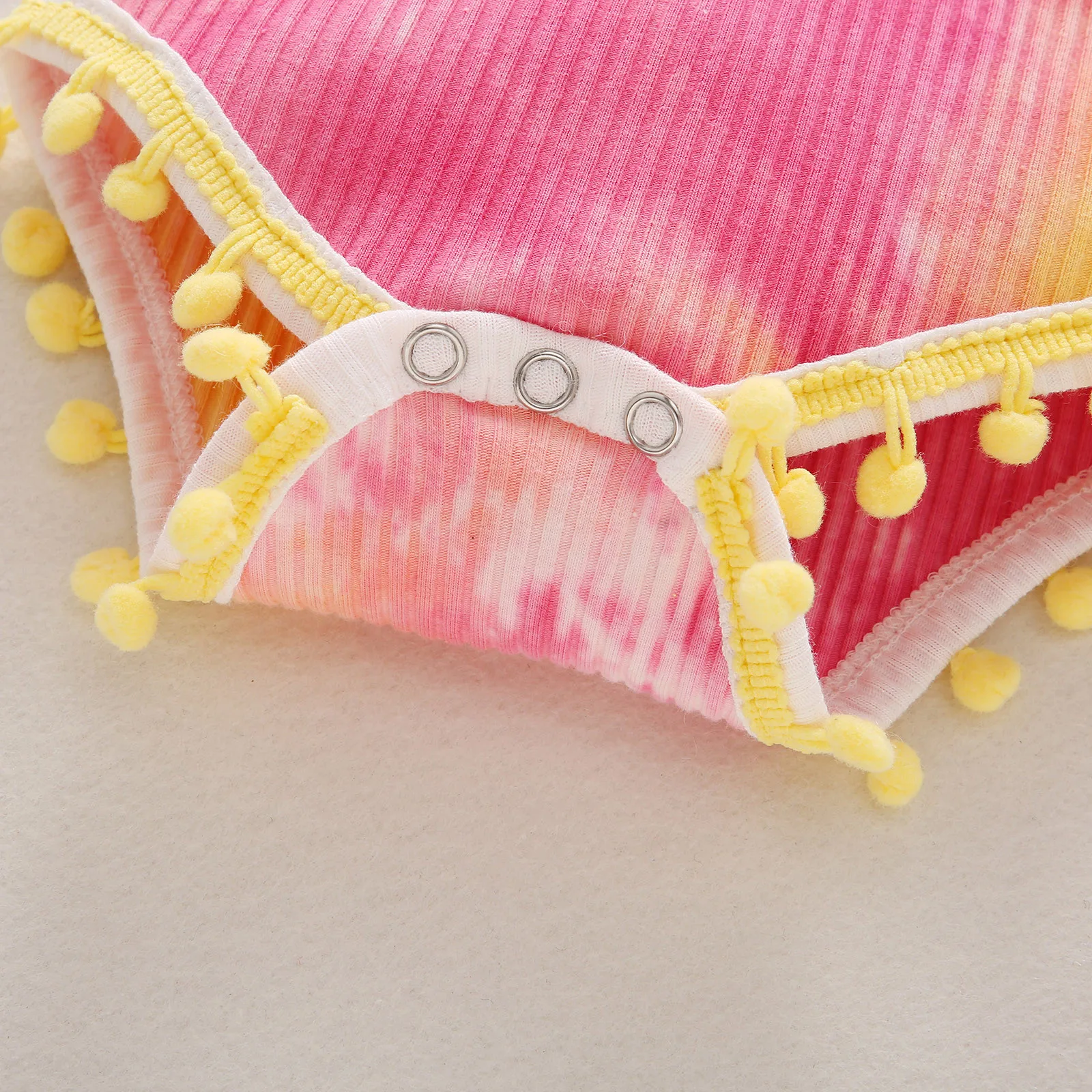 

Hotest Newborn Infant Baby Girls Casual Ribbed Tie-Dyed Romper Bodytsuit+Headband Outfits Jumpsuit For Toddler2020