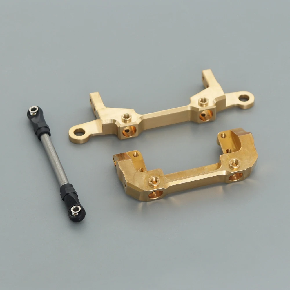

Brass Front & Rear Bumper Body Mount Front Servo Base Rear Body Post Mounts for 1/10 RC Crawler Axial SCX10 III AX103007 Parts