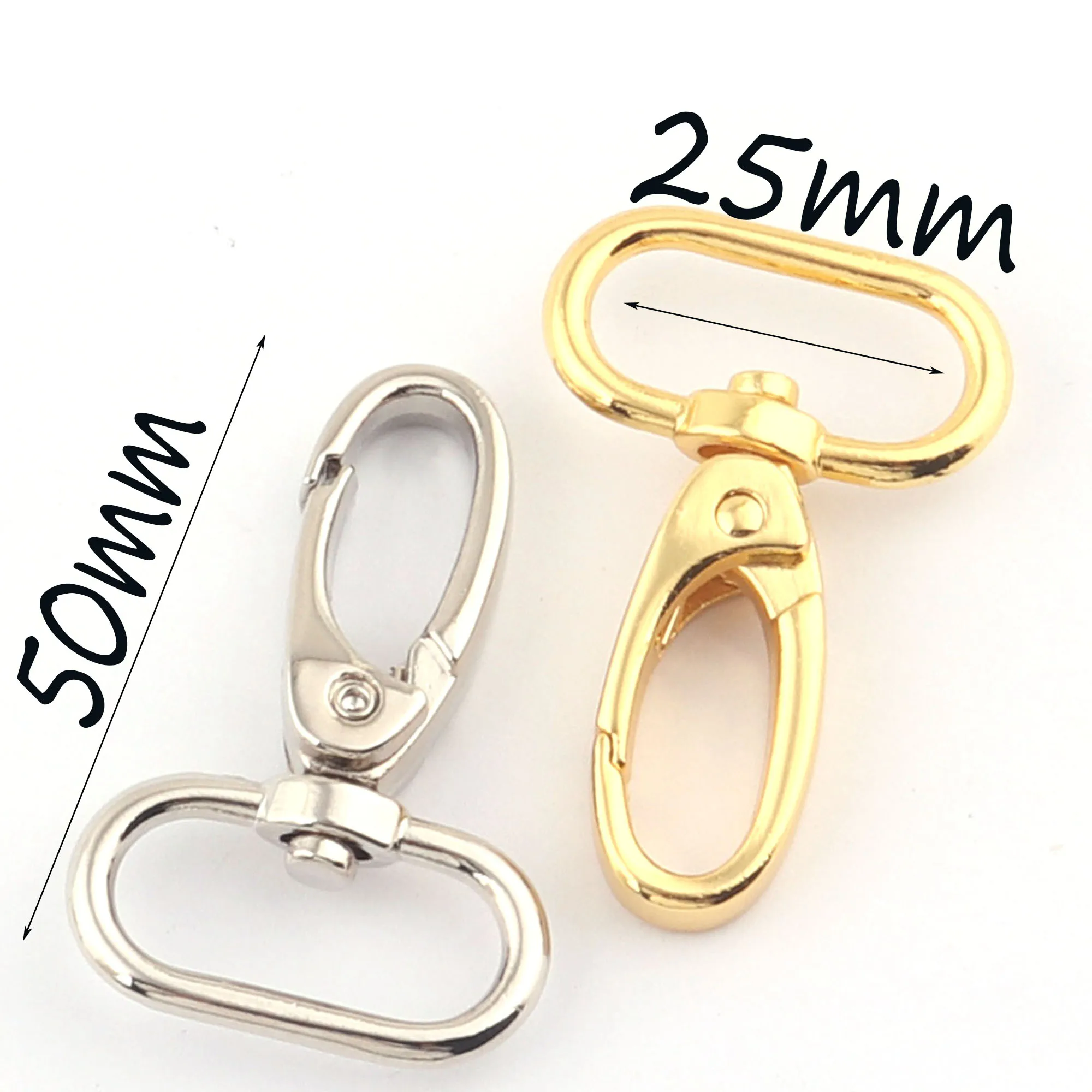 Шарнирные застежки для ключей с карабином золотого/серебряного цвета клипса на