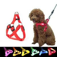 nylon pet safety led harness dog product flashing light harness led dog harness leash rope belt led dog collar vest pet supplies