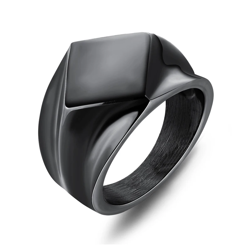 Простое мужское кольцо из титановой стали свадебные ювелирные изделия