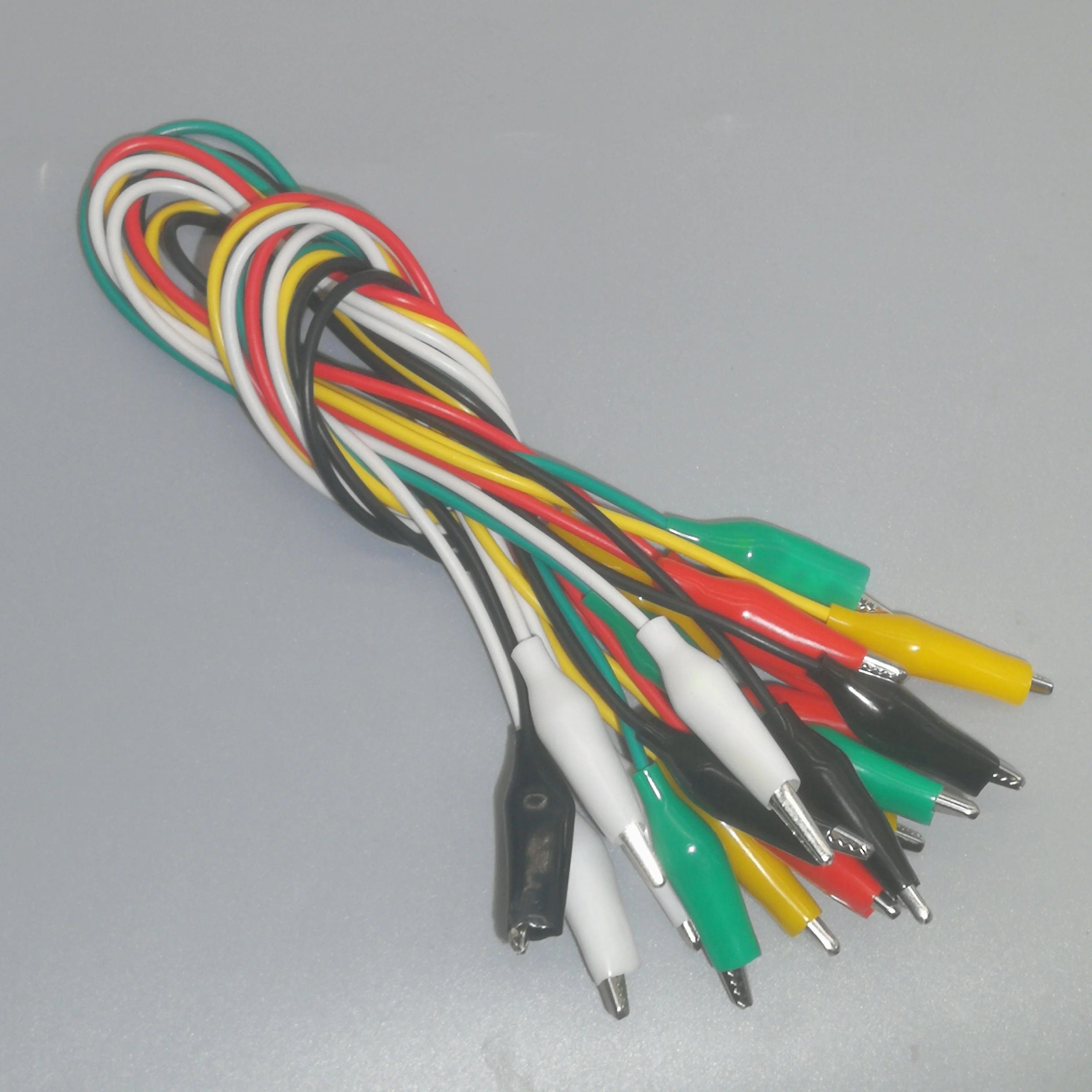 10 шт. зажимы для аллигатора электрические DIY Тестовые провода Аллигатор