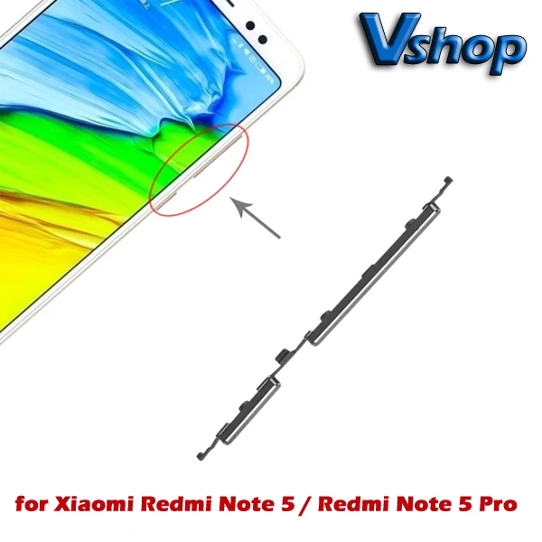 Для Redmi Note 5 Pro Кнопка питания и кнопка регулировки громкости для Xiaomi запасные