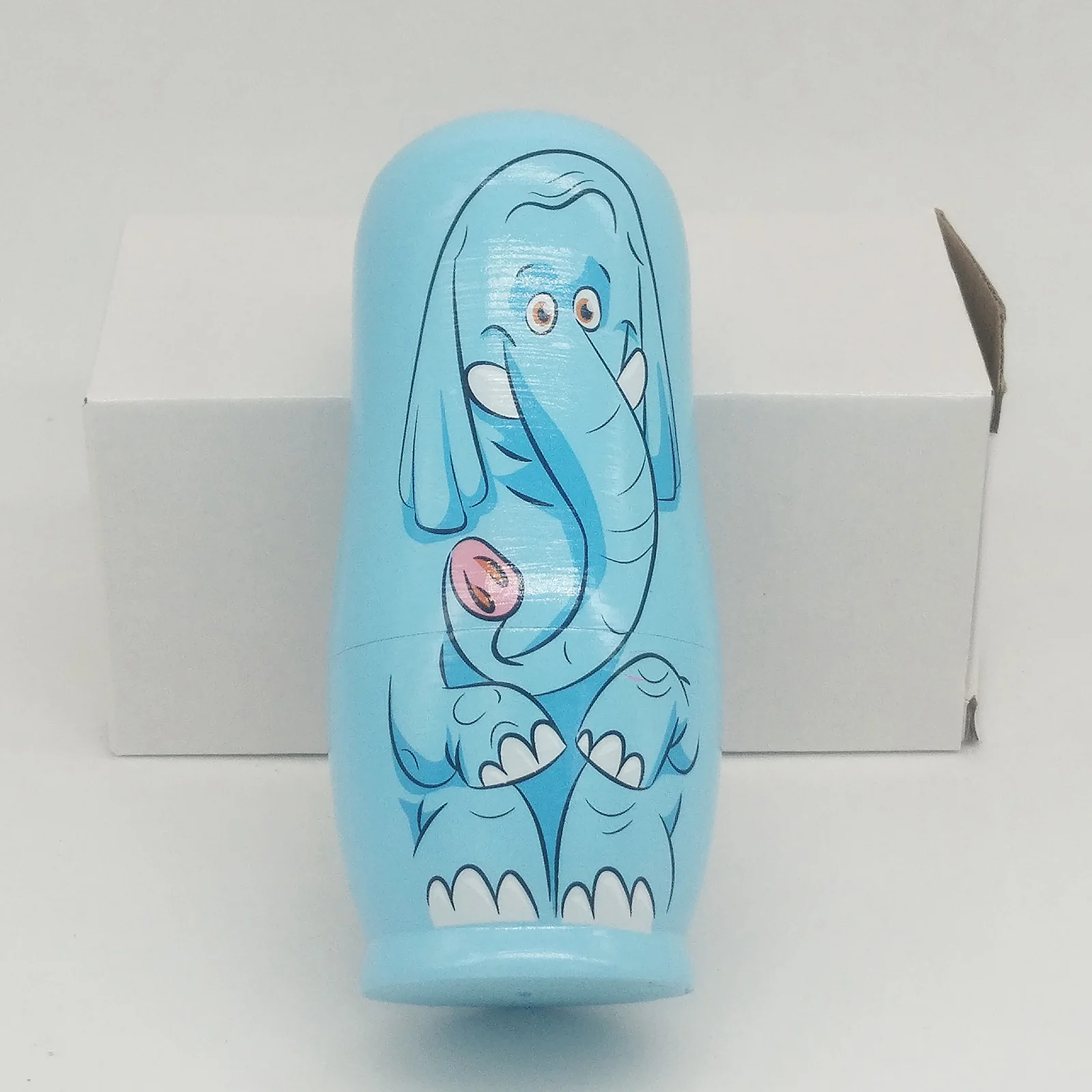 

65Pcs Set Cartoon Animal Wooden Stacking Toys, Matryoshka Russian Nesting Dolls