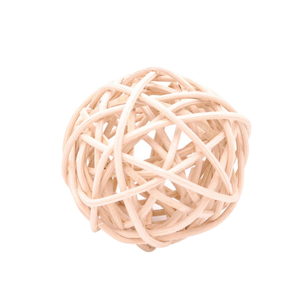 Ротанга ветка мяч для кролик Сирийская хомяк маленькая Животные зубов игрушка