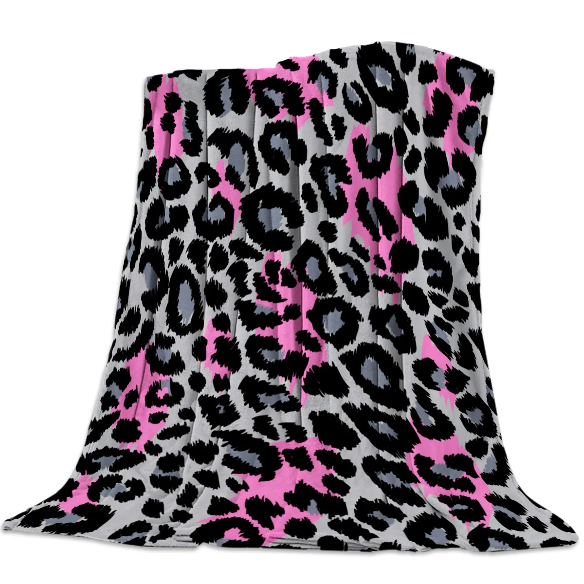 Фланелевое флисовое покрывало для кровати с леопардовым принтом|Одеяла| |