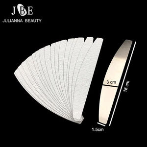 Сменная Двусторонняя пилка для ногтей, 50 шт., #100#180, из нержавеющей стали