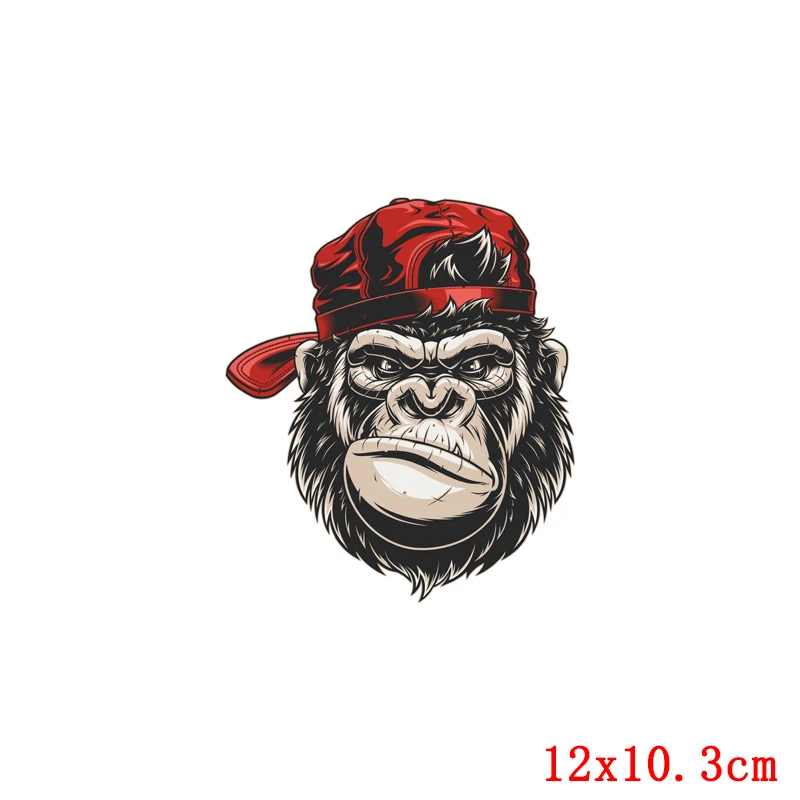 Iron On Transfers Punk Hippie Heat PVC Patch For Clothing DIY SkullThermal Transfer Vinyl Ironing Stickers Decor | Дом и сад