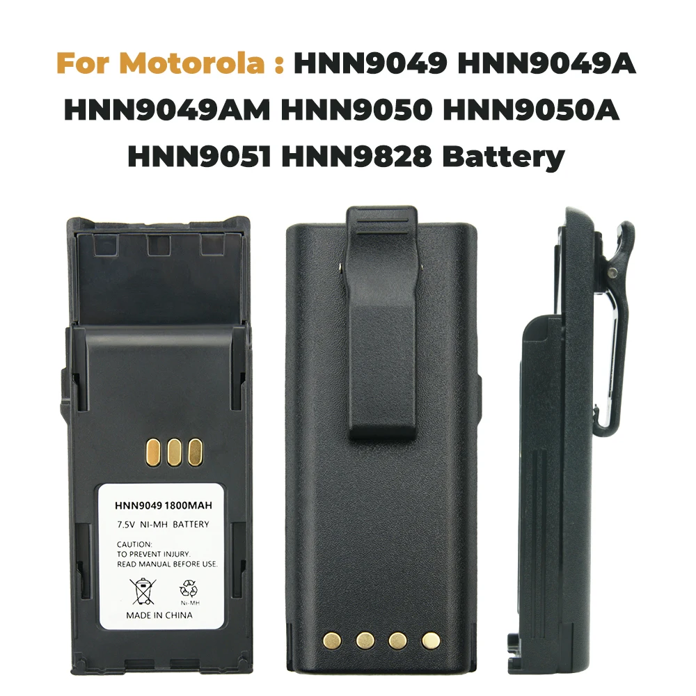 10X Замена батареи (1800mAh 7 5 V ni-mh)-для Motorola P1225 HNN9049 HNN9050 HNN9050A HNN9051 HNN9051A | Электроника
