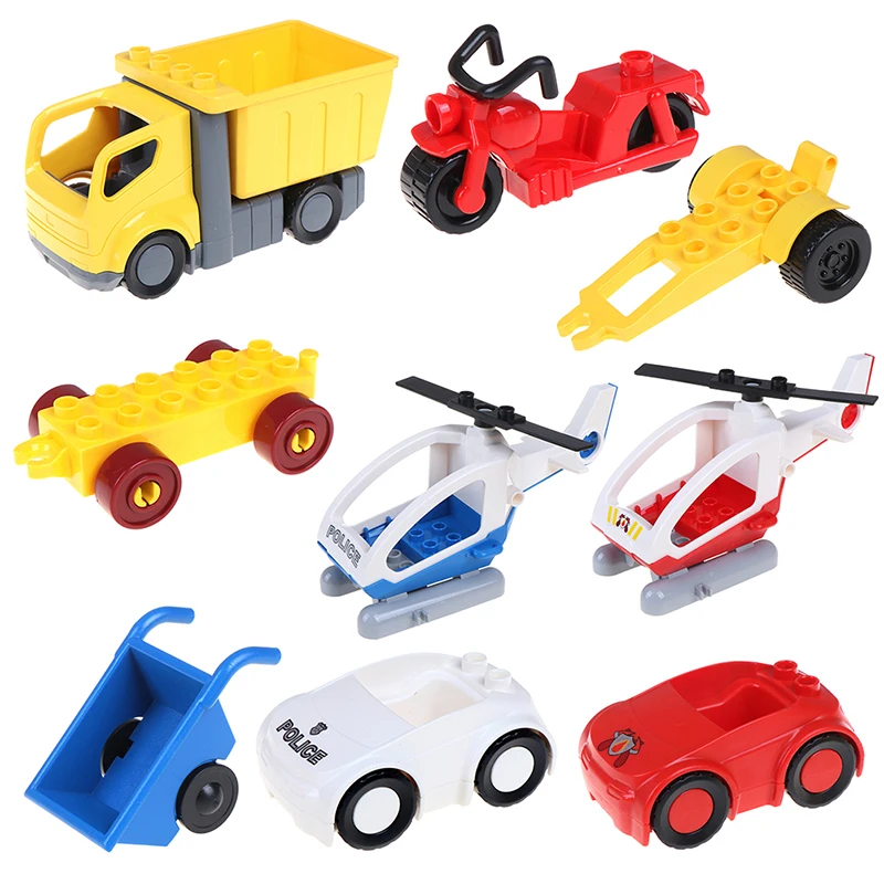 1 шт. модель мотоцикла автомобиля набор транспортных кирпичей большие частицы