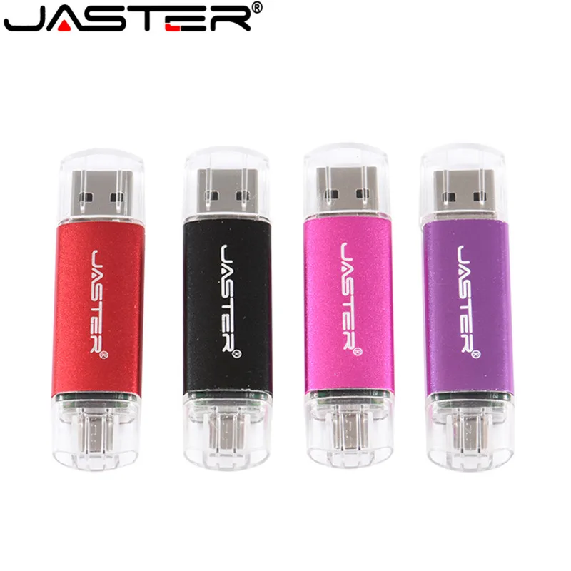 

JASTER Usb 2.0 Otg Usb Flash Drive 64GB Pen Drive OTG USB Flash Drives 4GB 8GB 16GB 32GB USB 2.0 pendrive for Android/PC