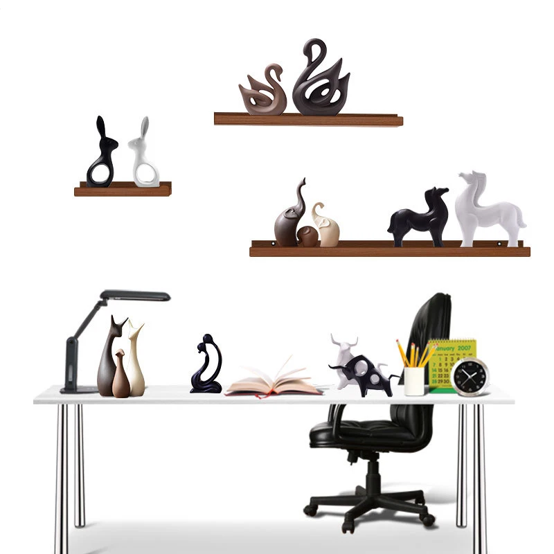 Керамические фигурки оленя и кролика в скандинавском стиле современный