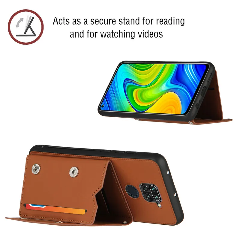 Чехол для телефона Xiaomi Redmi Note 9T 9 Pro 9A 9C 9S Poco X3 NFC M3 откидной из искусственной кожи