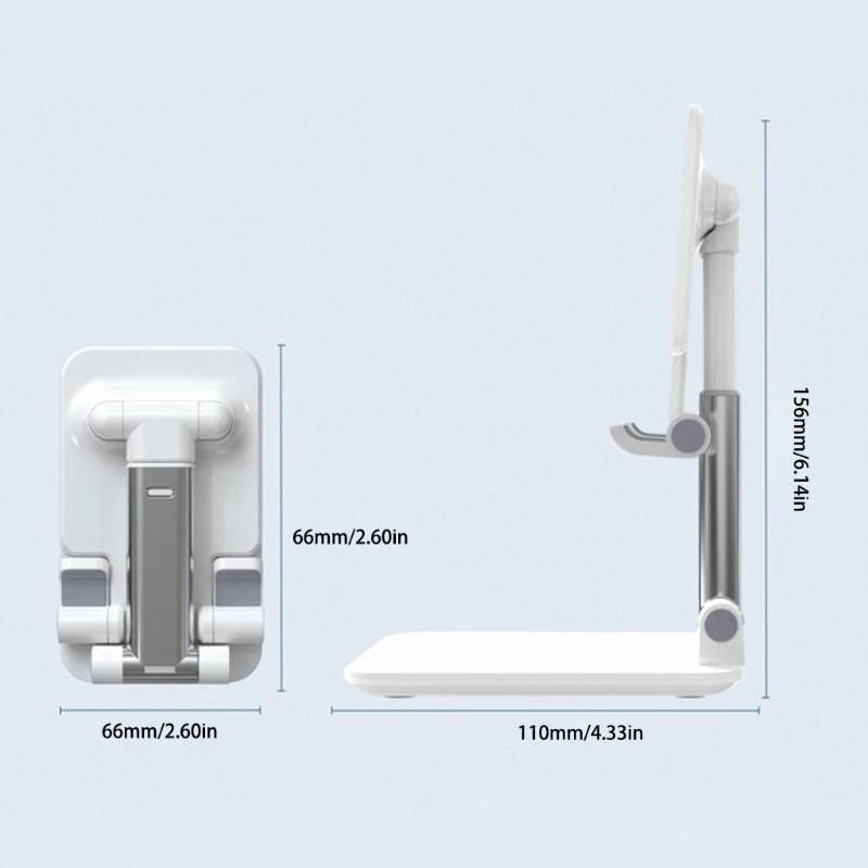 Foldable Cell Phone Stand Angle Height Adjust Smartphone Tablet Holder Bracket R2JB