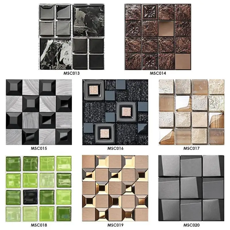 10 шт. водонепроницаемые мозаичные плитки из ПВХ х10 см | Дом и сад