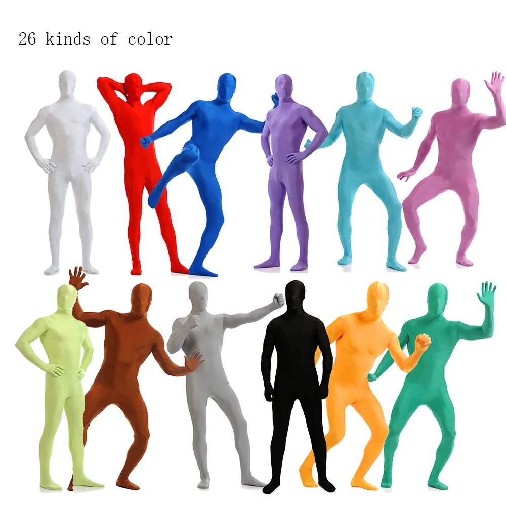 

Adult Lycra Full Body Zentai Suit Custome for Halloween men Second Skin Tight Suits Spandex Nylon Bodysuit Cosplay costumes