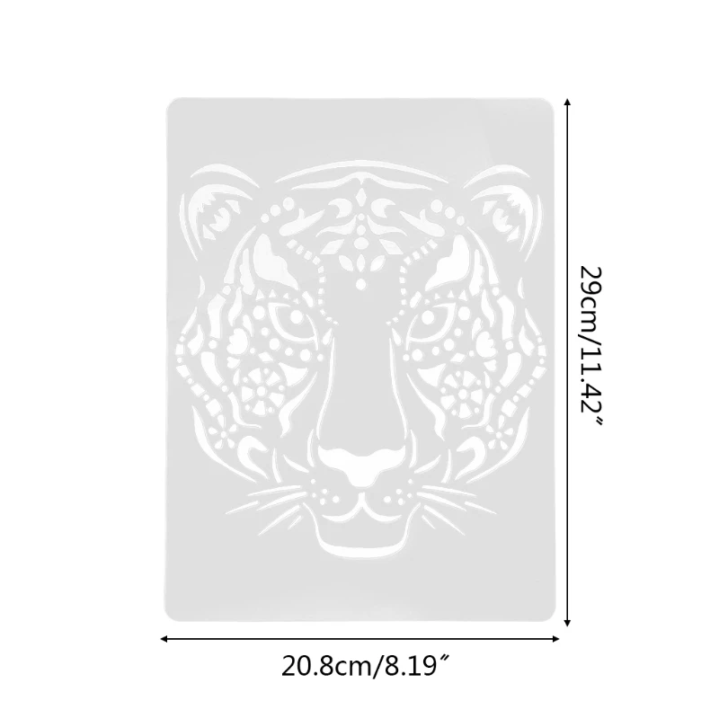 

13 Sheets Animals Drawing Template Hollow out DIY Stencils Stationery Children Drawing Figure Ruler Painting Scratch Paper