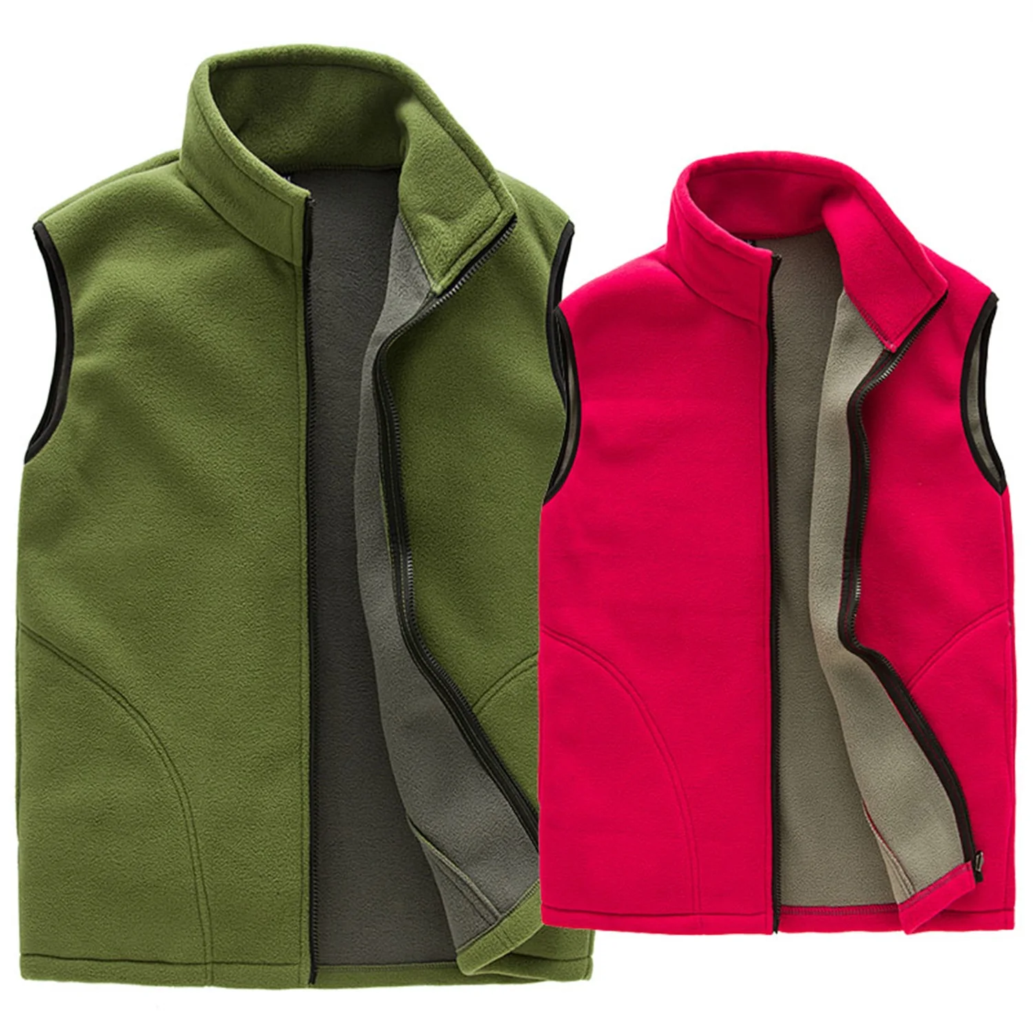 

Outdoor Sleeveless Vest Fleece Warm Men's Coat Winter Jackets Outerwear 2021 New Trend Men's Casual Slim Jacket Male Clothes