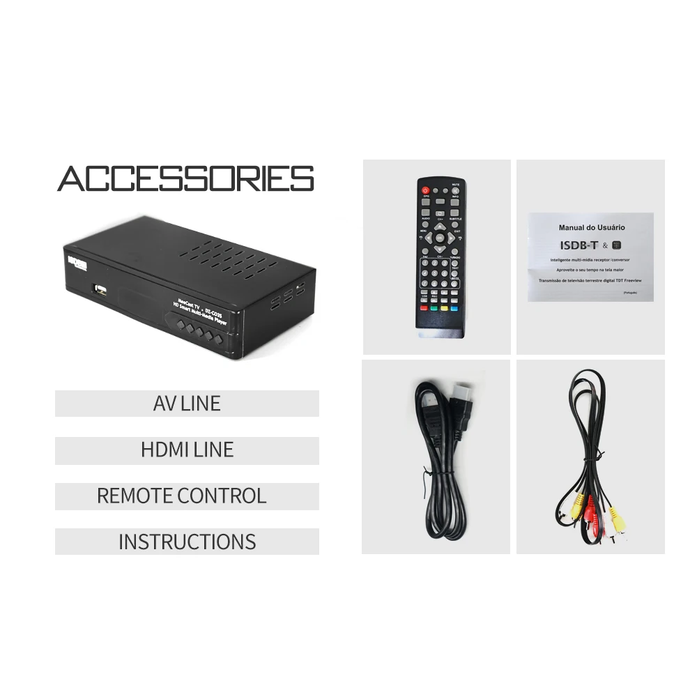 

HD H.264 DVB-T TV Receiver MPEG-2/4 Support Youtube Audio Fully 1080P Digital Terrestrial Receptor Decoder ISDBT TV BOX