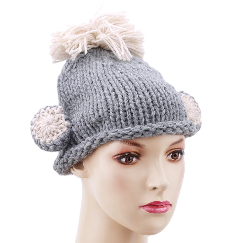 1 предмет зимняя вязаная шапка с единорогом для мамы и дочки вязаные детские