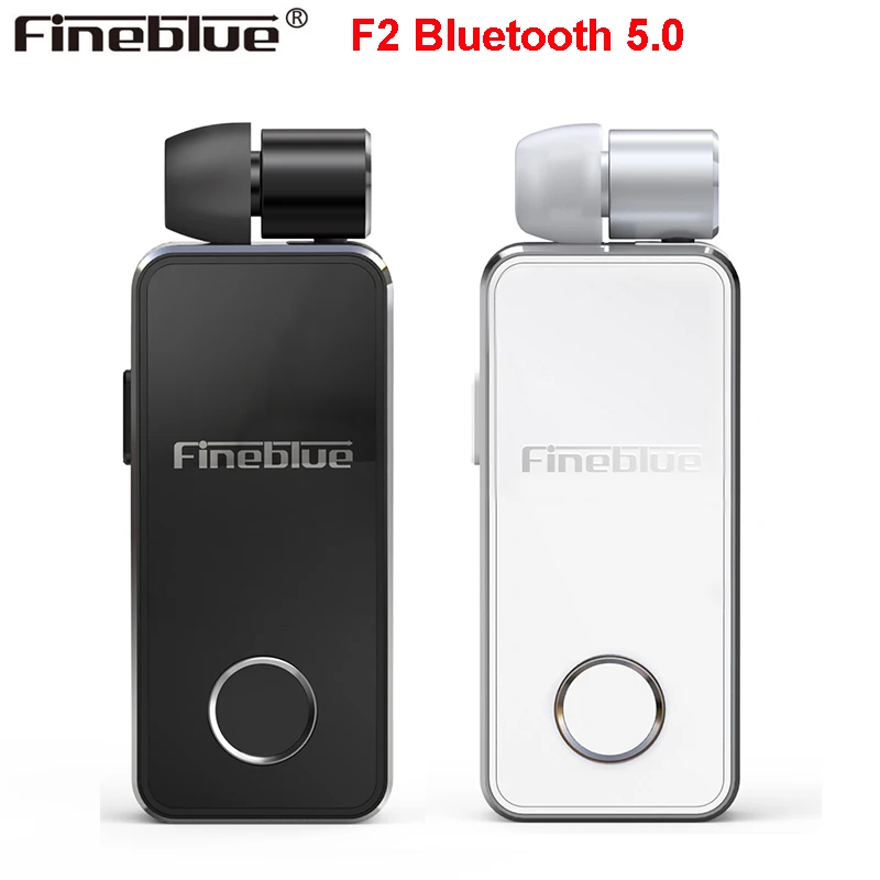 FineBlue F2 беспроводные Bluetooth V5.0 наушники с громкой связью вибрирующие зажимом для