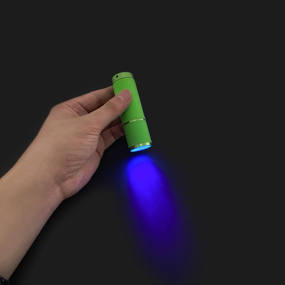 4 цвета 5 в УФ-вспышка 9LED 395NM ультрафиолетовый свет лампа для эпоксидной смолы