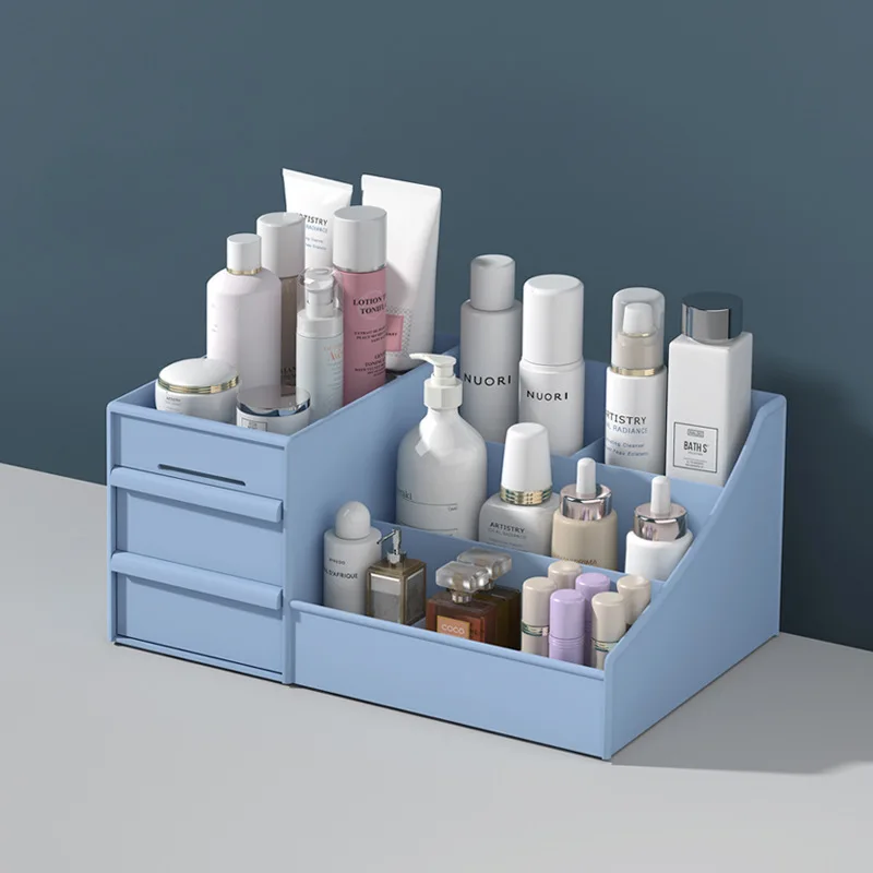 Новая настольная полка с выдвижными ящиками коробка для хранения косметики