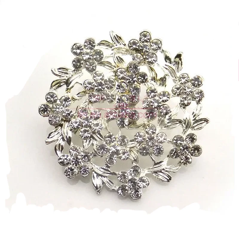 

Best Price Crystal Flower Rhinestone Button For Party