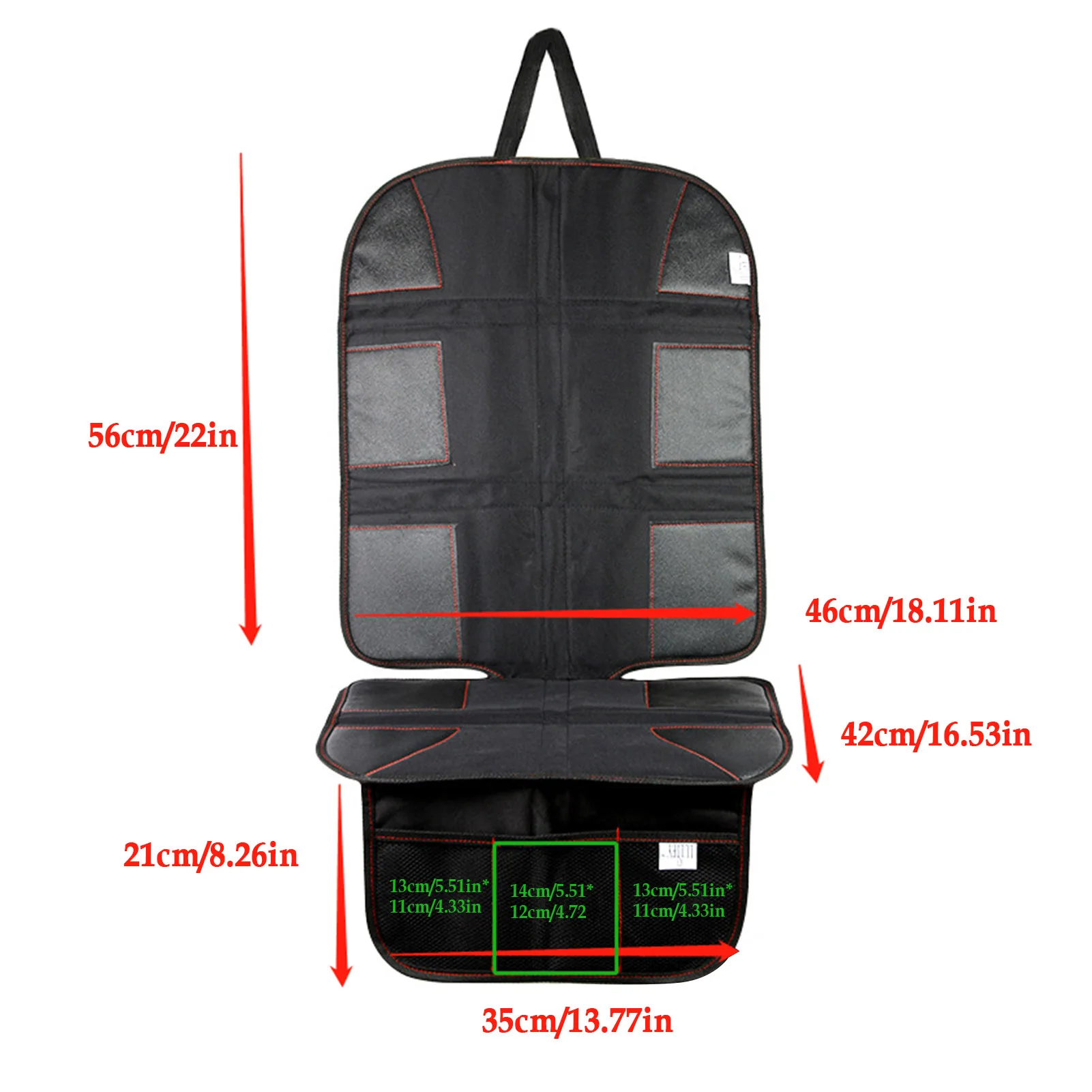 

Car Seat Durable Waterproof 3 Large Pockets Auto Seat Protector Universal Seat Cushion Car Interior Accessories